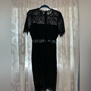 NWT XL lulu's black lace cocktail dress